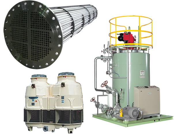 Heat exchanger・Cooling Tower・Boiler